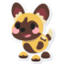 African Painted Dog Sticker