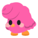 Candyfloss Chick Sticker