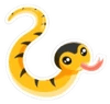 Cheeky Yellow Lipped Sea Krait Sticker