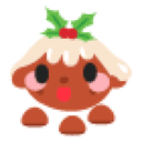Christmas Pudding Pup Sticker