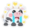 Cow Loves This Sticker