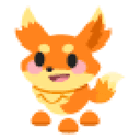 Flaming Fox Sticker
