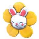 Flower Bunny Clip
