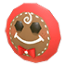 Gingerbread Face Flying Disc
