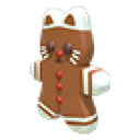 Gingerbread Kitty Throw Toy