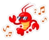 Groovy Lobster Sticker
