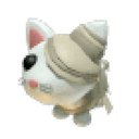 Halloween White Mummy Cat