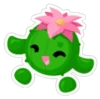 Joyful Cactus Friend Sticker