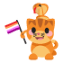 Lesbian Cat-Snake Alliance Sticker