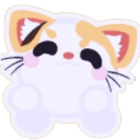 Mochi Meow Tumble Animated Sticker