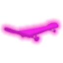 Neon Pink Skateboard