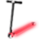 Neon Red Scooter