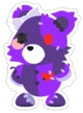 Patchy Bear Sticker