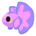 Pink Betta Fish Sticker