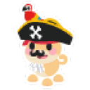 Pirate Dog Sticker