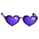 Purple Heart Glasses