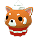 Red Panda Cupcake Chew Toy