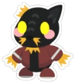 Scarecrow Cat Sticker