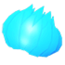 Spiky Blue Hair