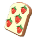 Strawberry Toast Flying Disc