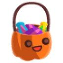 Trick or Treat Basket Sticker
