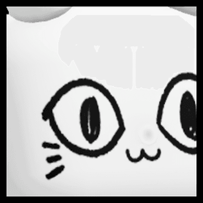 Huge White Balloon Cat