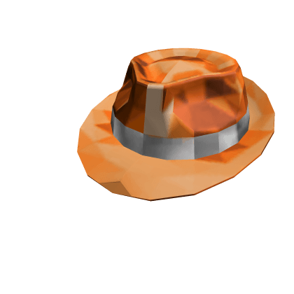 Orange Sparkle Time Fedora