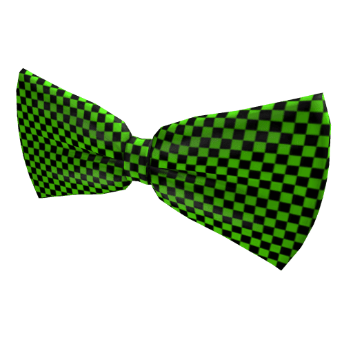 Green Checkered Bow Tie 