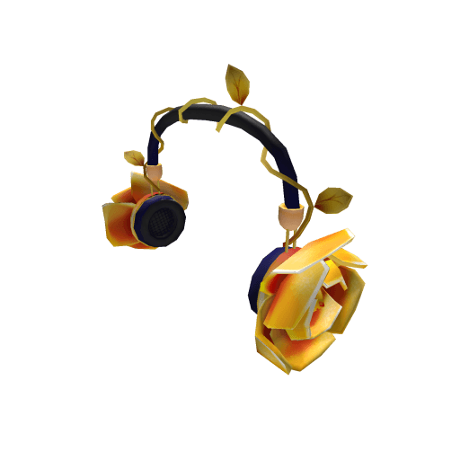 Gold Rose Headphones