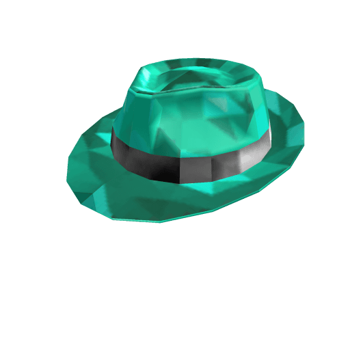 Teal Sparkle Time Fedora