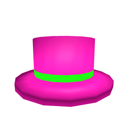 Neon Pink Top Hat