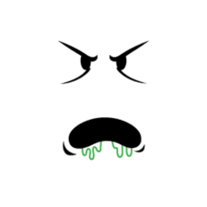 Green Drool Angry Zombie