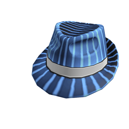 Azure Pinstripe Fedora