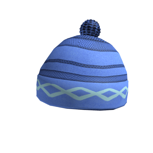Blue Wool Winter Hat 