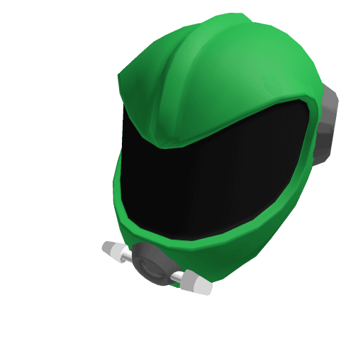 Green Martian Space Helmet