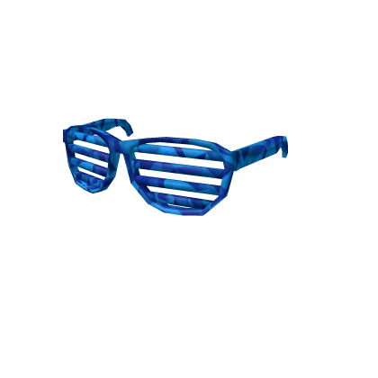 Blue Sparkle Time Shutter Shades