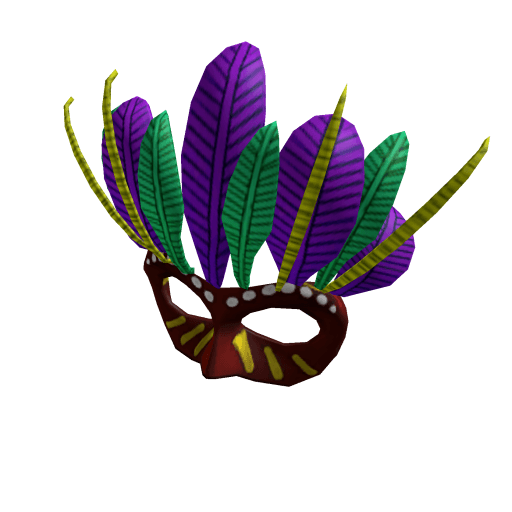 Red Mardi Gras Mask