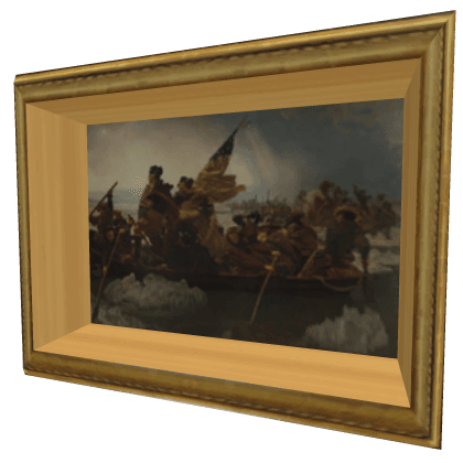 Portrait of a Hero Crossing the Delaware