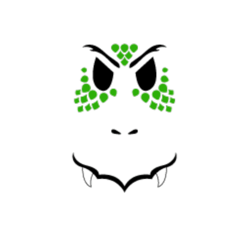 Green Ultimate Dragon Face