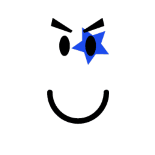 Blue Rock Star Smile