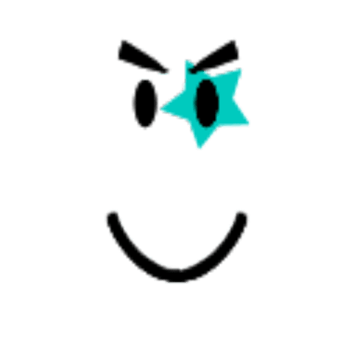 Teal Rock Star Smile