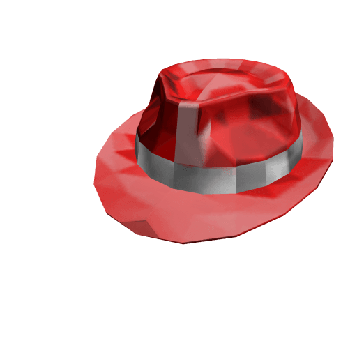 Red Sparkle Time Fedora