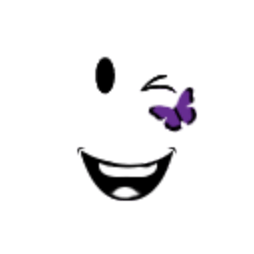 Purple Butterfly Smile