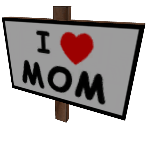 I Heart Mom Sign
