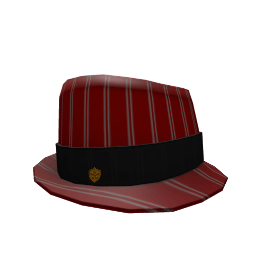Striped Red Fedora