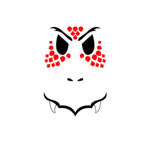 Red Ultimate Dragon Face