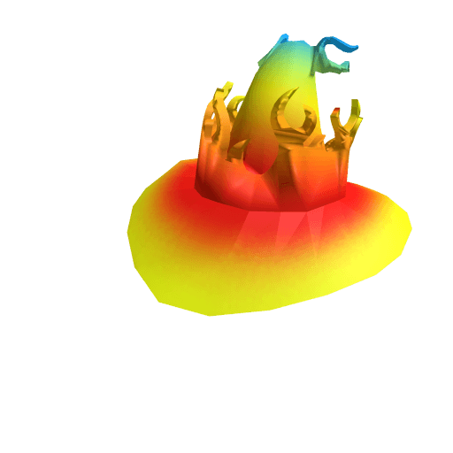 Red Wizard Hat of Flames