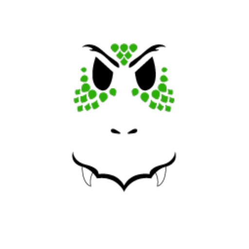 Green Ultimate Dragon Face