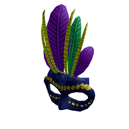 Blue Mardi Gras Mask
