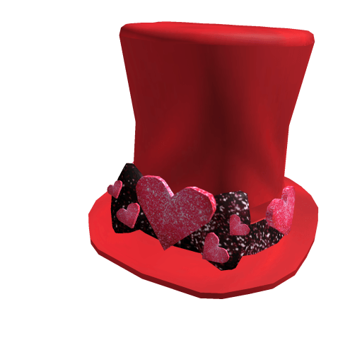 Glitz and Glitter Heart Top Hat